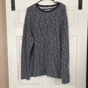 Old Navy Men's Blue and Gray Sweater
